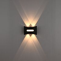 Applique murale pour jardin extérieur étanche IP 65 LED SMD 3000k 6000K applique murale en aluminium