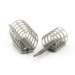 Mangeoire de pêche à cage transparente, en acier inoxydable, peinte en noir mat, bol suspendu automatique, eau - Product Image 6