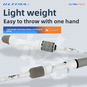 คันเบ็ดตกปลาแบบสปินนิ่งและแบบแคสติ้ง รุ่น Professional Teaser Ultima Plus 2 ท่อน ผลิตจากคาร์บอนไฟเบอร์ ใช้ได้ทั้งน้ำเค็มและน้ำจืด เหมาะสำหรับตกปลาแบส พร้อมเทคโนโลยีนาโน - Product Image 2