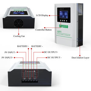 SUYEEGO 뉴 스마트 12V 24V 36V 48V 자동 96V 적응 태양 전지판 충전기 조정기 30a 40a 60a 80a 100a 앰프 MPPT 충전 컨트롤러 - Product Image 6