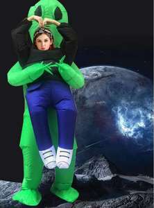 Disfraz de Halloween <span class=keywords><strong>ET</strong></span> Alien, disfraz inflable de Alien para niños, adultos, al aire libre, verde aterrador, completo - Product Image 2