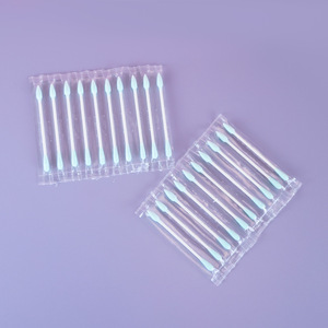Bastoncillos de algodón portátiles <span class=keywords><strong>para</strong></span> maquillaje de viaje de 10 unidades, bastoncillos de algodón de colores empaquetados de forma independiente, hisopo de algodón <span class=keywords><strong>para</strong></span> maquillaje, herramientas de belleza - Product Image 4