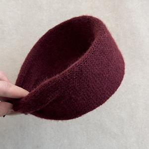 Bandeau pour cheveux en daim à large bord pour femme, couleur unie, 14 cm, accessoires pour cheveux pour les fêtes, automne et hiver - Product Image 6