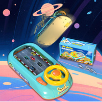 Jouet interactif éducatif de volant d'enfants de jeu d'aventure de course de voiture de table de simulation pour le bébé d'enfants