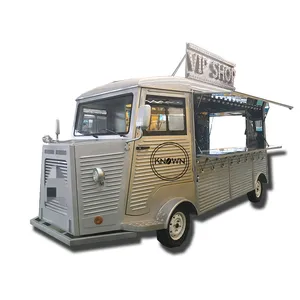 2024 VIP Shop Retro Style Mobile Food Cart for Hotel Citroen Vans Electric Food Truck for Sale
