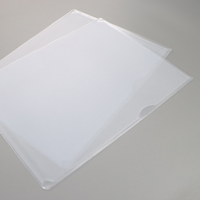 Bolsa de Archivo Transparente de PVC con Apertura Simple/Doble, Impermeable, para Documentos, Carpeta de Plástico sin Cierre para Oficina y Escuela