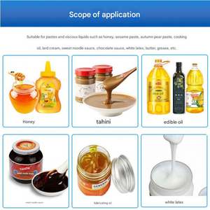 Máquina de llenado y envasado cuantitativo de pasta de sésamo, miel líquida y pasta viscosa con sistema de pesaje y silicona - Product Image 6