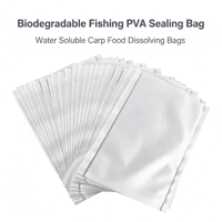 Sac d'étanchéité biodégradable en PVA soluble dans l'eau, taille personnalisée, pochette à appâts dissolvable pour la pêche à la carpe, équipement de pêche à la carpe