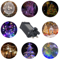 Alimentation LED étanche 12W DC PC IP44 avec adaptateur de prise résistant à la pluie pour pilotes LED, certifiée SAA ETL CE UKCA FCC GS