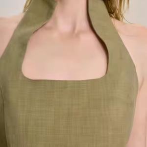 Nouvelle Arrivée OEM Robe Mini Tendance Élégante Modeste Vintage Mode Vente en Gros Robe Longue de Soirée en Coton pour Femme - Product Image 4