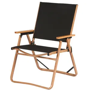 Cadeira de acampamento dobrável portátil grande diretor cadeira de acampamento ao ar livre com instalações de lazer