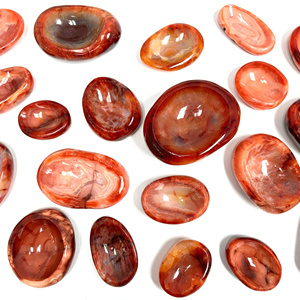 Novedades: Cuenco de Cornalina Pulida, Cuenco de Cristal con Forma de Ágata Roja, Cuenco Redondo de Piedra para Decoración del Hogar - Product Image 1