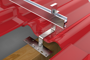 Système de fixation pour tuiles solaires photovoltaïques EmperySolar, en aluminium, acier au carbone, galvanisé à chaud - Product Image 5