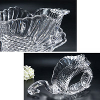 Plateau de service pour restaurant, assiette de luxe en verre cygne, plateau de service pour pot chaud, restaurant