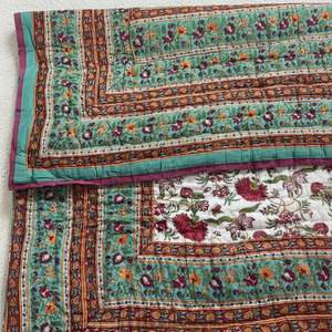 ใหม่ปลอกผ้านวมผ้าคอตตอนพิมพ์ลายดอกไม้ผ้าต่อผ้าทำด้วยมือผ้าห่มฤดูร้อนงานปะต่องานแฮนด์เมดใหม่ - Product Image 1