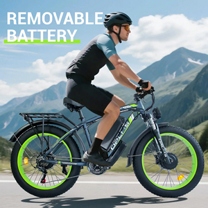 Bicicleta Eléctrica de Montaña con Envío Gratuito desde Almacén en EE. UU., 2000W, Motor Dual, Frenos de Disco Hidráulicos, Neumáticos Gruesos de 24 Pulgadas, 60V 25Ah, E-<span class=keywords><strong>MTB</strong></span> Rápida - Product Image 1