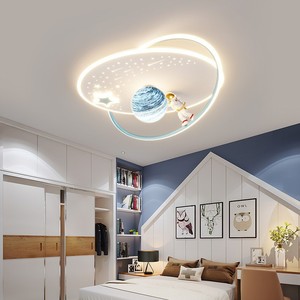 <span class=keywords><strong>Chambre</strong></span> d'enfant lumière Protection des yeux plafonnier dessin animé planète Spaceman astronaute garçon fille <span class=keywords><strong>chambre</strong></span> lumières - Product Image 3