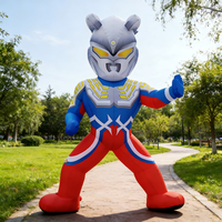 Publicité gonflable durable en PVC avec impression LED UV, motif dessin animé mignon Marvel, pour événements, fêtes, promotions - Installation facile, étanche, moderne