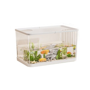 Pet Material Fish <strong>Tank</strong> Plastic Climbing Pet Ecological <strong>Tank</strong> Household Ornamental Fish Breeding <strong>Tank</strong> - Product Image 1