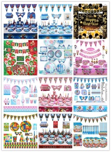 <span class=keywords><strong>Ensemble</strong></span> jetable de fête d'anniversaire pour enfants <span class=keywords><strong>ensemble</strong></span> de fournitures pour enfants - Product Image 6