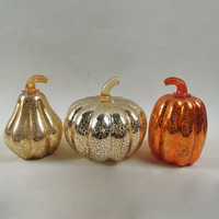 Pas cher en gros forme de citrouille en verre décoration de la maison