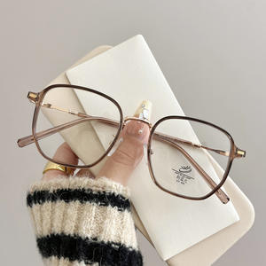 Lunettes de vue carrées Qianai L2-89008, verres PC extra larges, anti-lumière bleue, unisexes - Product Image 4