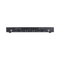Système de microphone sans fil XUNGUAN ST-202 professionnel à 2 canaux, compatible stéréo et mono, avec casque IEM