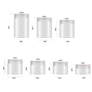 Botella de Plástico Transparente para Mascotas de 30 ml, Forma Cilíndrica de Boca Ancha, para Almacenamiento de Alimentos para Peces, Envase General - Product Image 4