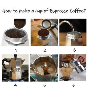 Poêle à expresso et cafetière Moka Pot pour café italien et cubain classique cafetière de brassage Six tasses - Product Image 6