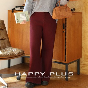 Jean droit taille haute bordeaux en coton pour femme grande taille Runqi, pantalon décontracté à jambe large N9087 - Product Image 3