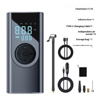 Compresseur d'air pour voiture à double écran numérique, 150 PSI, 100 W, 25 L/min, en ABS, gonfleur de pneus sans fil pour véhicules électriques