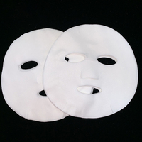 Masque facial sec en Lycell, 100% fibre Tencel, matériau naturel, doux et respectueux de la peau, masque facial sec