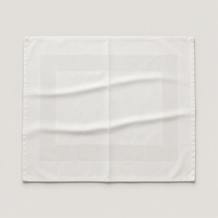 Servilletas de Algodón para Cena 20x20 con Borde Satinado 100% Algodón, Venta al por Mayor para Restaurantes y Hoteles, Bajo MOQ, Sudeste Asiático