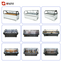 Refrigerador Comercial para Carnes Frías con Sistema de Gravedad, Vitrina Refrigerada para Supermercados