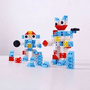 Bloques de Construcción de Plástico ABS Mega Educativos para Niños de 5 a 7 Años, Juguete de Construcción a Escala 1:36, Juego de 50 Piezas con Temática de Robots, Novedad 2020 - Product Image 1