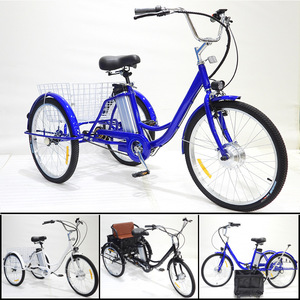 <span class=keywords><strong>Triciclo</strong></span> Eléctrico de 24 Pulgadas, 36V, 350W para <span class=keywords><strong>Personas</strong></span> <span class=keywords><strong>Mayores</strong></span> y Adultos, <span class=keywords><strong>Triciclo</strong></span> de Carga y Reparto con Asistencia de Pedaleo, Diseño de Estabilidad y Comodidad - Product Image 4