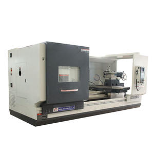 Mesin bubut CNC Horizontal CK61125, mesin bubut 4/6/8 stasiun pemegang alat listrik, poros 130mm melalui lubang sistem GSK - Product Image 2