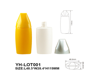 ขวดพลาสติกคุณภาพสูงราคาประหยัด ขวดรองพื้นเครื่องสำอางแบบเจลซิลิกาผสมกลิตเตอร์ หัวฉีดแบบแหลม พิมพ์ลายด้วยความร้อน - Product Image 1