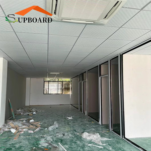 <span class=keywords><strong>Plafond</strong></span> en gypse non toxique et inoffensif pour la conception de plafonds de hall et de bureaux, projets de plafonds à profil Omega - Product Image 1
