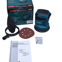 Machine à poncer circulaire électrique rechargeable au lithium-ion de qualité industrielle 100W 20V pour le travail du bois, polissage 500-2300 tr/min