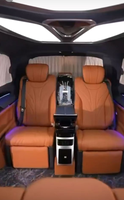 Kit de modification et de mise à niveau de la console centrale en cuir de luxe GSY pour sièges d'aviation et plancher, compatible avec Mercedes-Benz Vito V260 W447