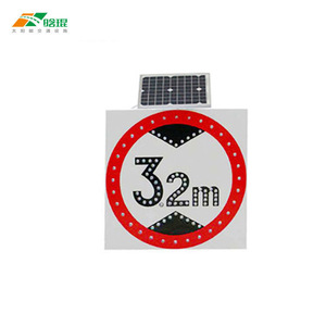 Panneau de signalisation routière réfléchissant solaire de 18 pouces en composite aluminium-plastique, signalisation visuelle de limitation de vitesse 40 km/h - Product Image 4
