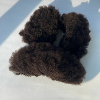 Extensions de Cheveux Humains Bruts Vierge Afro Crépus Bouclés, Tissages Afro Bouclés 4b 4c, Bundles Brésiliens à Double Trame