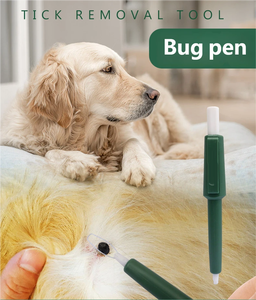 Stylo anti-tiques portable en plastique pour chiens et chats, soin quotidien, outil léger de capture d'insectes avec utilisation facile - Product Image 6