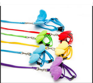 猫ハーネス調節可能なナイロンPVC通気性エンジェルウイング犬用 - Product Image 5