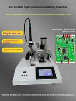 Équipement de soudage semi-automatique de précision à écran tactile premium, pneumatique, pour faisceaux de câbles et connecteurs de bornes de circuits imprimés