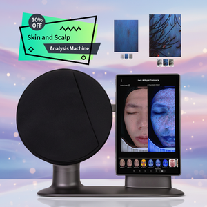 Analyseur de peau portable AI, détection 3D du <span class=keywords><strong>visage</strong></span> et du cuir chevelu |   Caméra 20MP connectée en Wi-Fi, portable et de bureau, double usage, test 10 spectres - Product Image 1