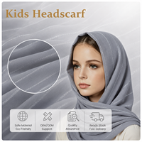 Hiyab Infantil 9908, Tela de Chifón Personalizada, 100% Poliéster, Material Ligero, Transpirable y Suave para Niños, Pañuelo para la Cabeza de Verano