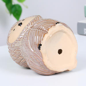 Maceta <span class=keywords><strong>de</strong></span> Cerámica <span class=keywords><strong>con</strong></span> Forma <span class=keywords><strong>de</strong></span> Zorro <span class=keywords><strong>de</strong></span> Dibujos Animados <span class=keywords><strong>de</strong></span> 4.3 Pulgadas para Suculentas, <span class=keywords><strong>Cactus</strong></span> y Plantas <span class=keywords><strong>de</strong></span> Interior - Product Image 4