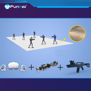Jeux d'arcade interactifs Funinvr 9D VR, <span class=keywords><strong>jeu</strong></span> de tir en réalité virtuelle, <span class=keywords><strong>jeu</strong></span> de tir multijoueur VR, simulateur de tir VR - Product Image 5